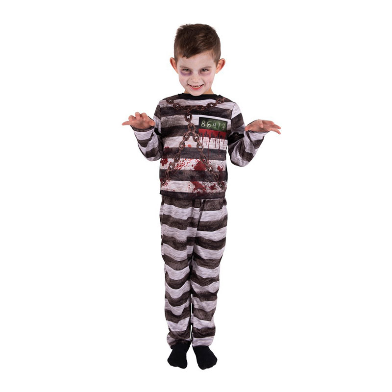 Déguisement Prisonnier noir et blanc enfant