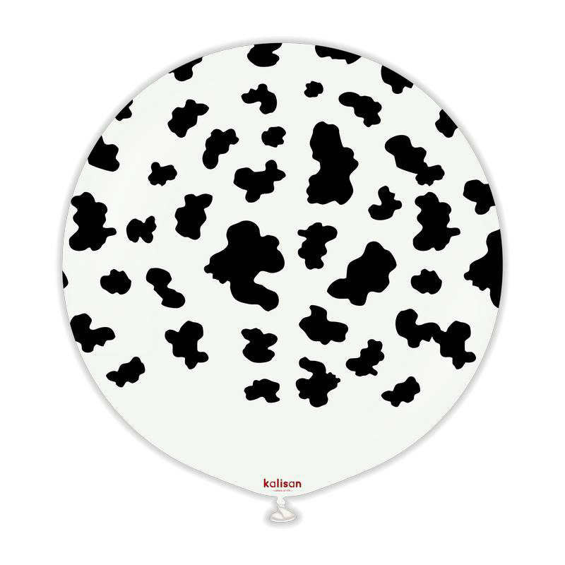 Ballon Latex Vache blanc Kalisan