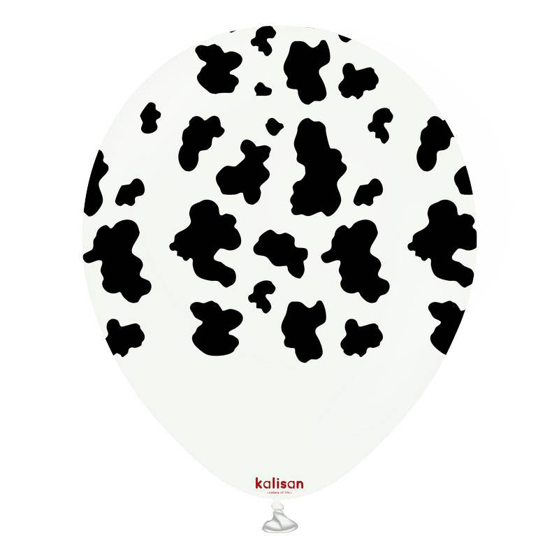 Ballon Latex Vache blanc Kalisan