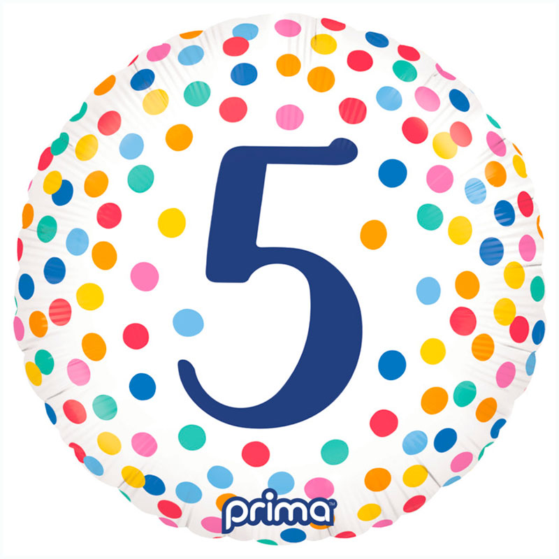 Ballon Happy birthday confettis 5