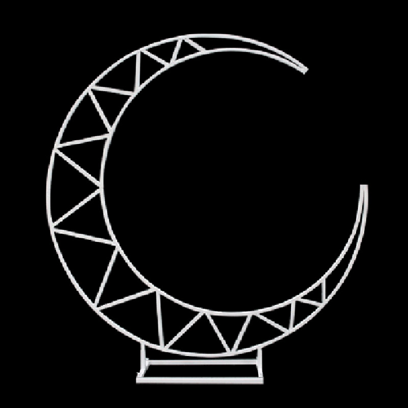 Arche Lune Métal Blanc