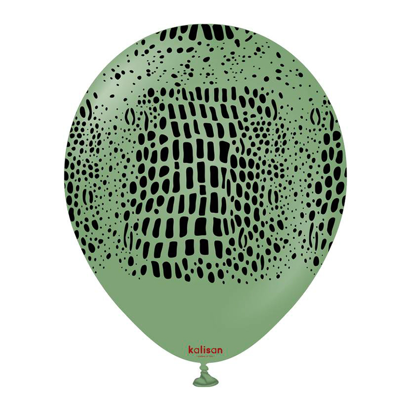 Ballon Latex Croco Vert Eucalyptus Kalisan
