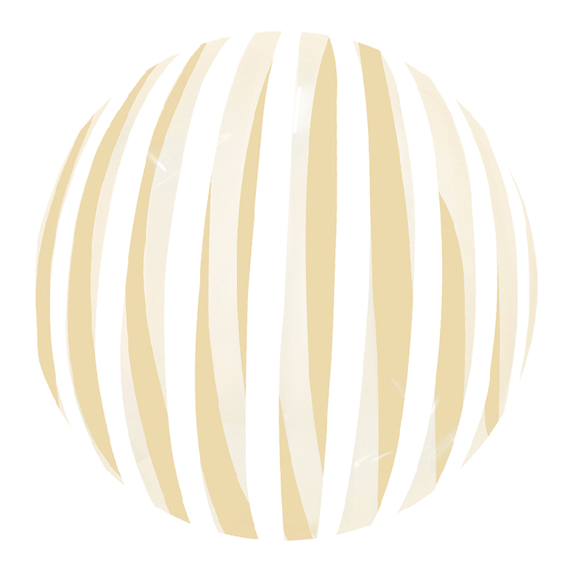 Ballon Bubble Stripe Or