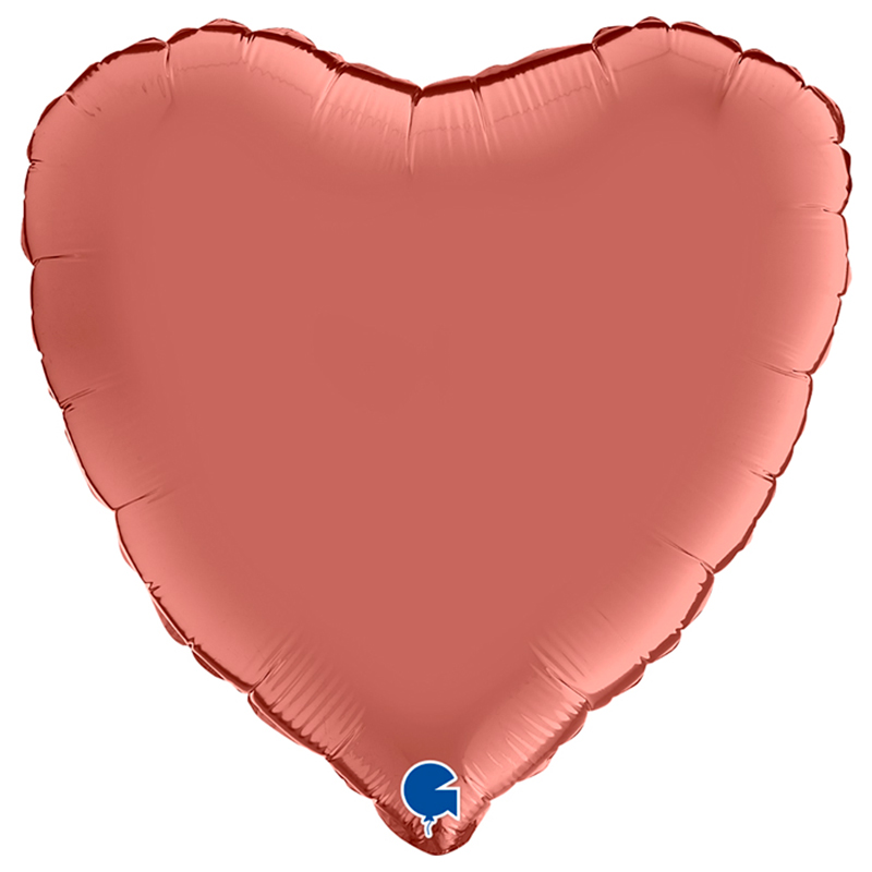 Ballon Mylar Coeur Rose Gold Satin