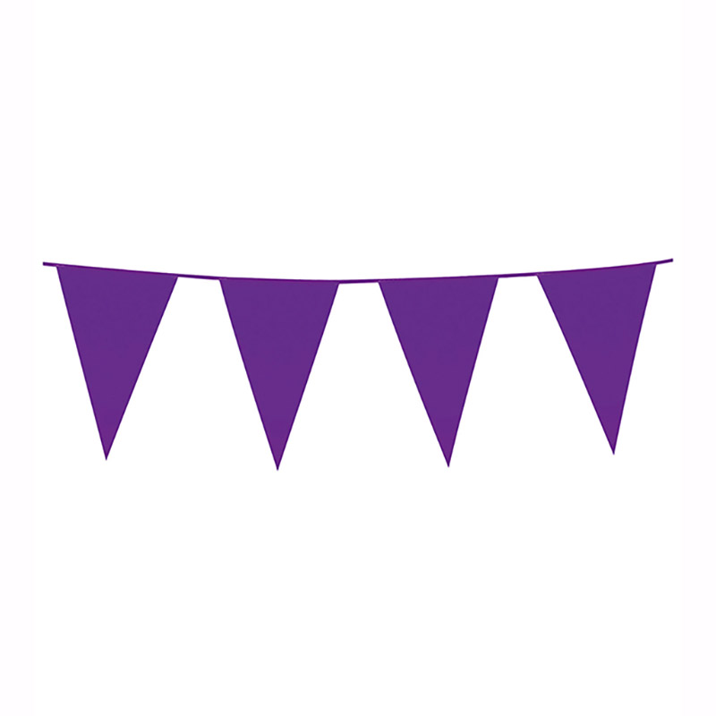 Guirlande Fanions Violet 10m