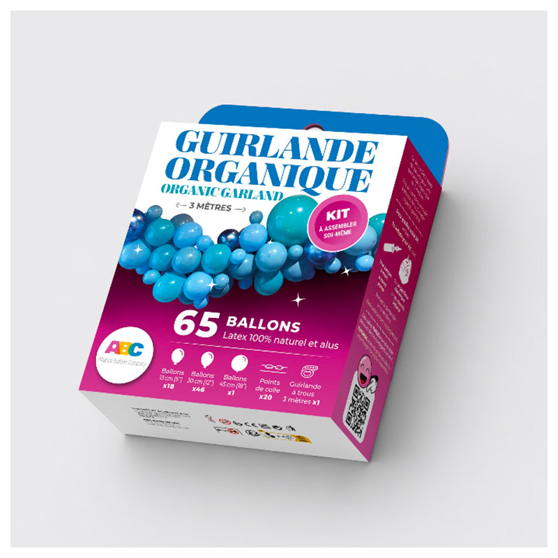 Kit guirlande organique bleue