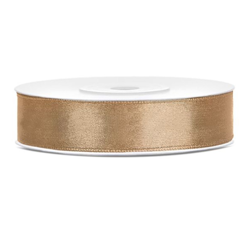 Ruban de Satin 12mm Or