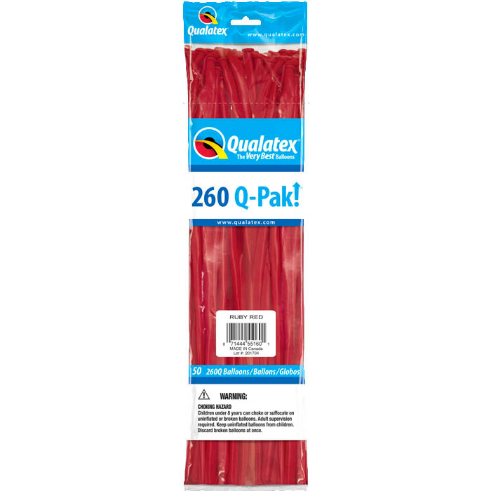 Ballons à Sculpter Rouge Rubi (Ruby Red) Qualatex
