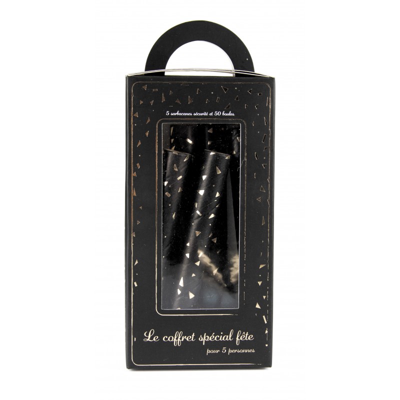 Coffret Sarbacanes Noir et or