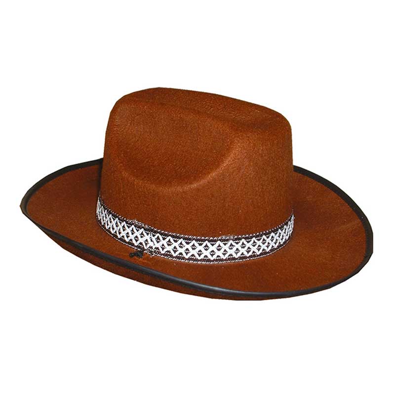 Chapeau Cow Boy Feutre Marron