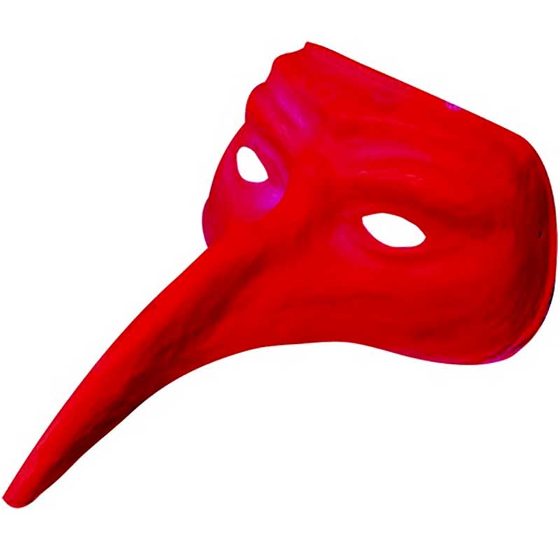 Masque long nez rouge adulte