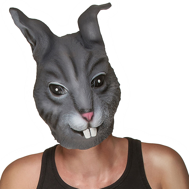 Masque Lapin gris Latex
