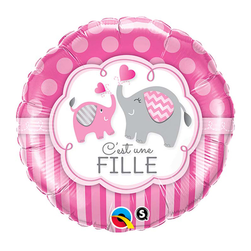 Ballon Rond Naissance Fille