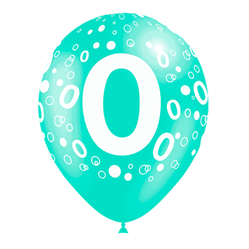 Ballon Chiffre tout autour par 8 (0 à 9)