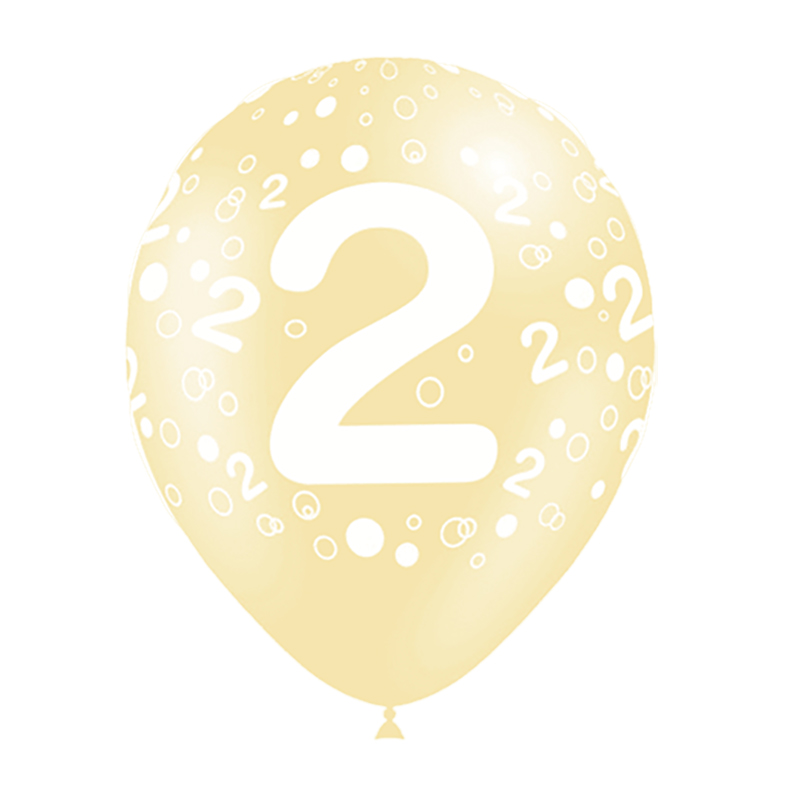 Ballon Chiffre tout autour par 8 (0 à 9)