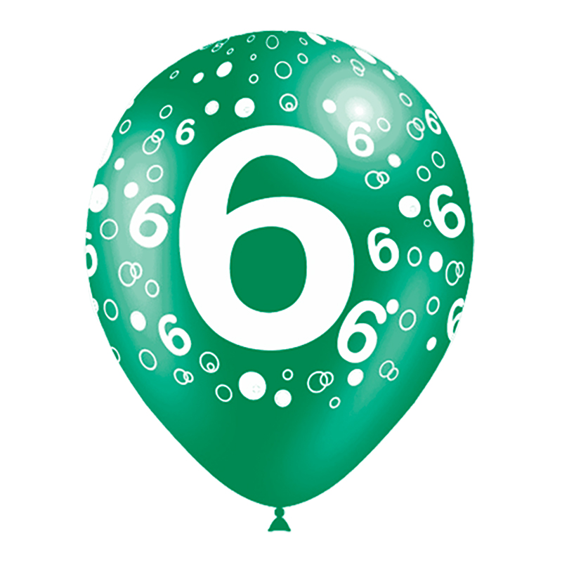 Ballon Chiffre tout autour par 8 (0 à 9)