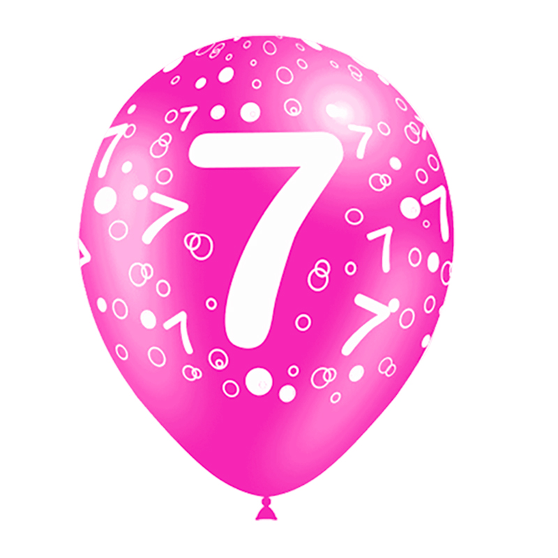 Ballon Chiffre tout autour par 8 (0 à 9)