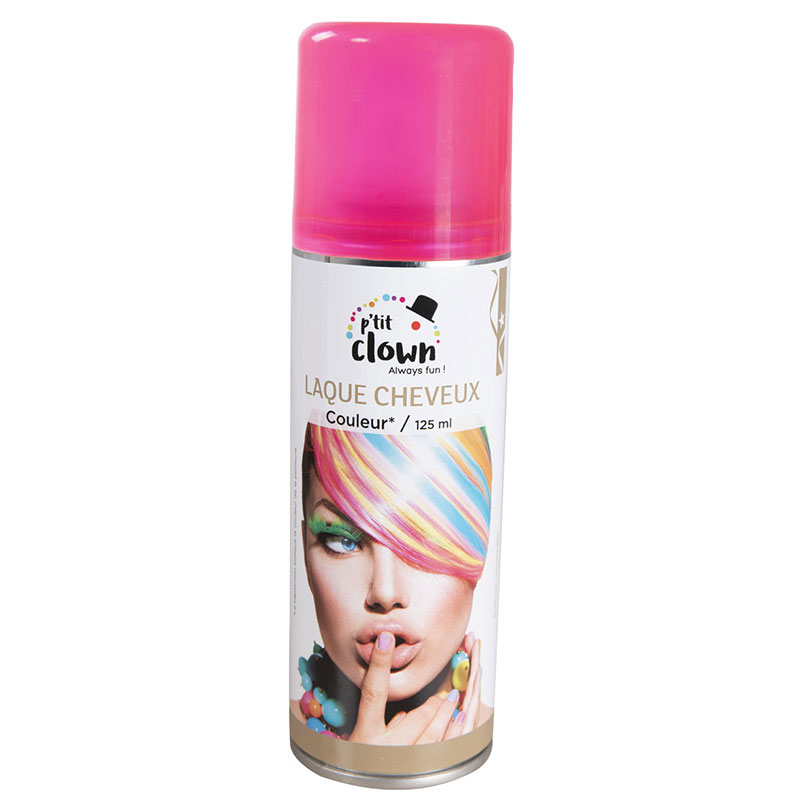 Laque cheveux couleurs fluos