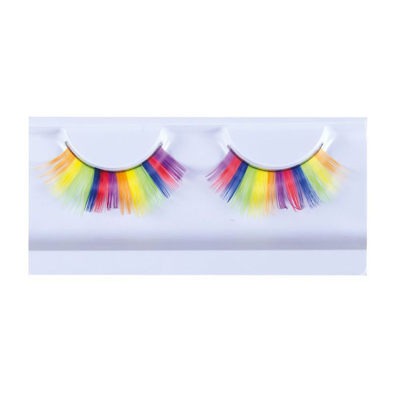 Faux Cils Arc en ciel fluo