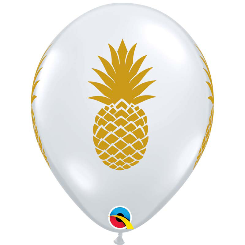 Ballon Latex Ananas Or