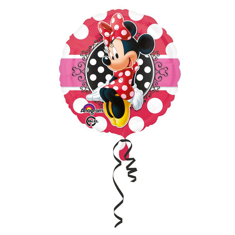 Ballon Minnie Rond Rouge Mylar