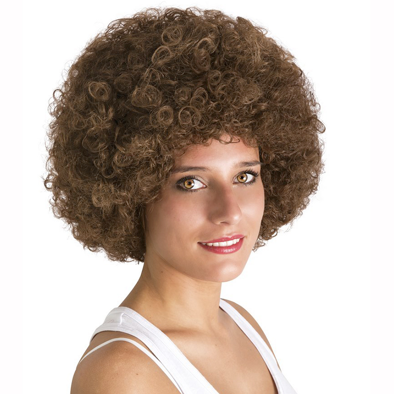 Perruque Afro Marron