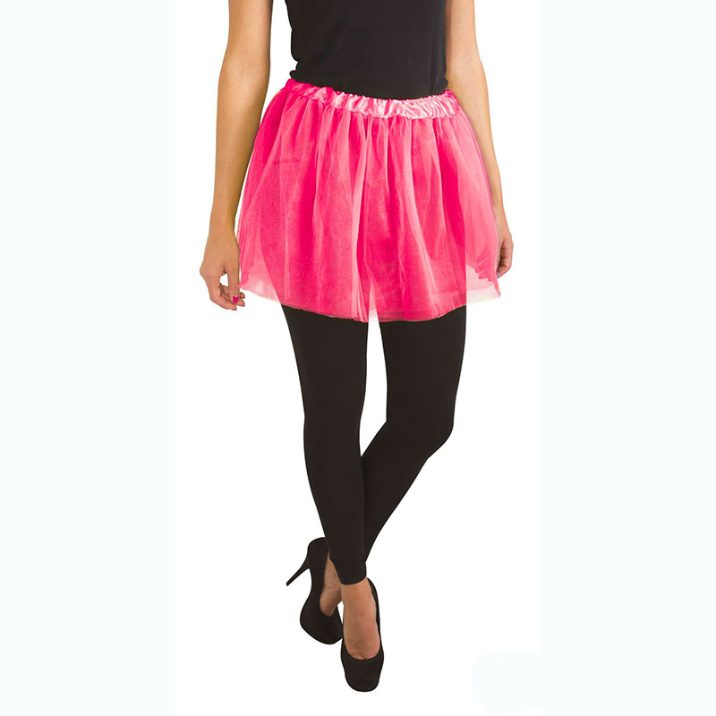 Tutu en tulle doublé rose fushia