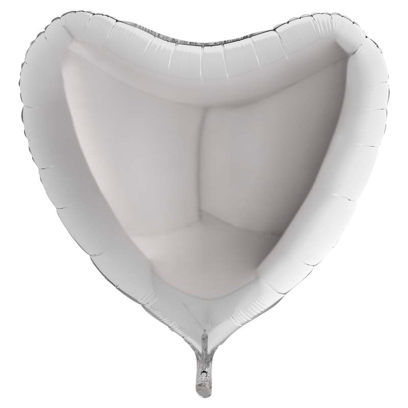 Ballon Alu Coeur Argent