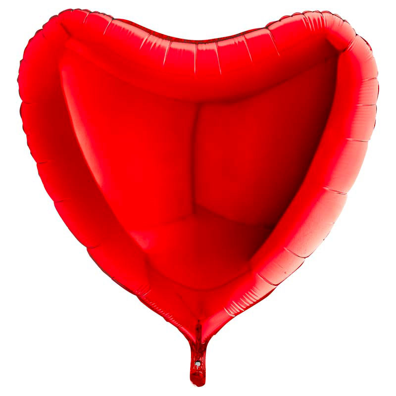 Ballon Alu Coeur Rouge