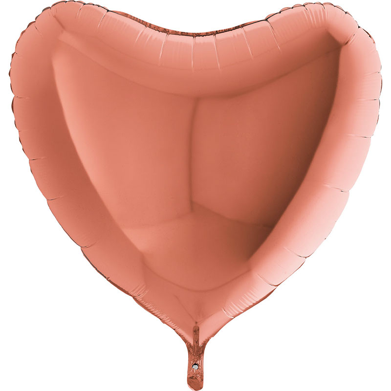 Ballon Alu Coeur Rose Gold