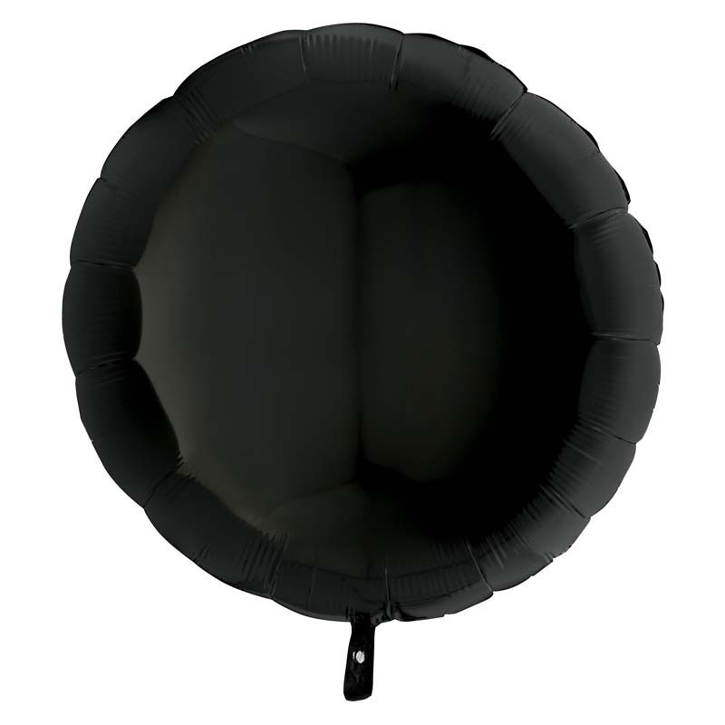 Ballon Mylar Rond Noir