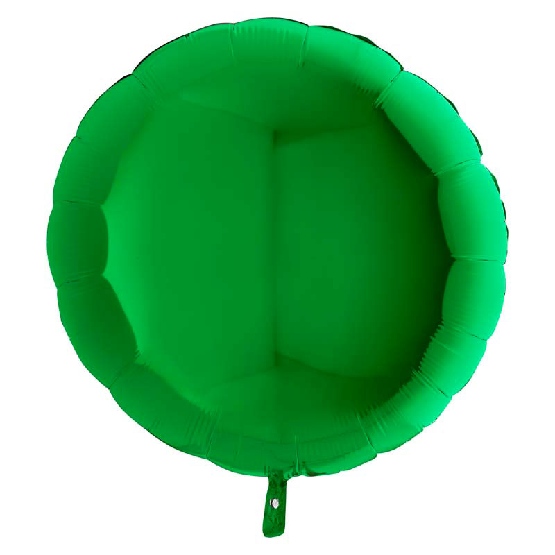 Ballon Mylar Rond Vert