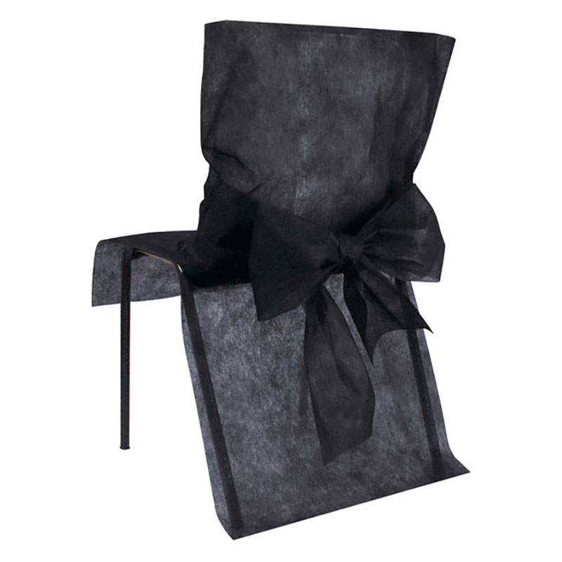 Housse de chaise Noire par 10