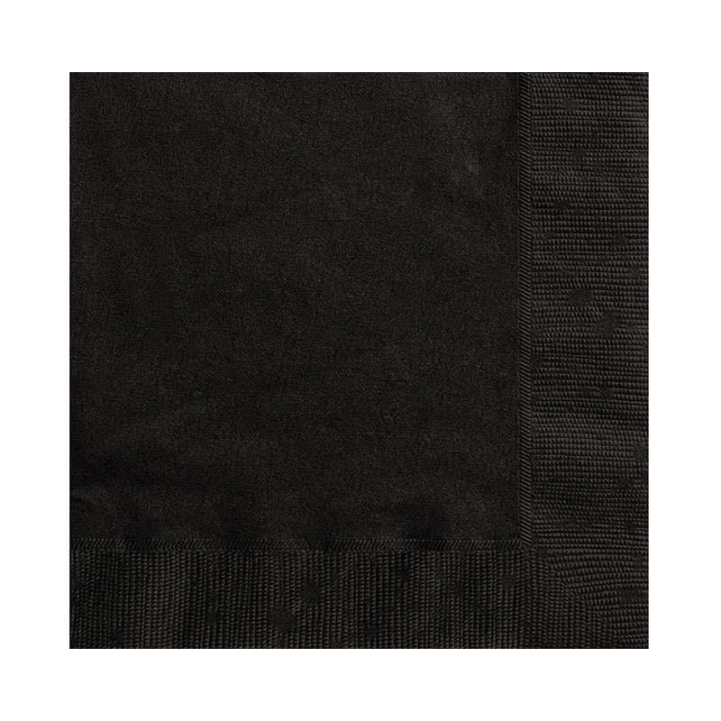 Serviette de table papier Noire