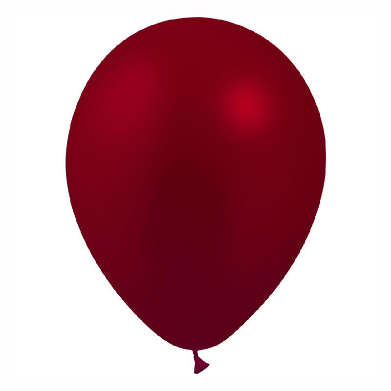 Ballon bordeaux métal