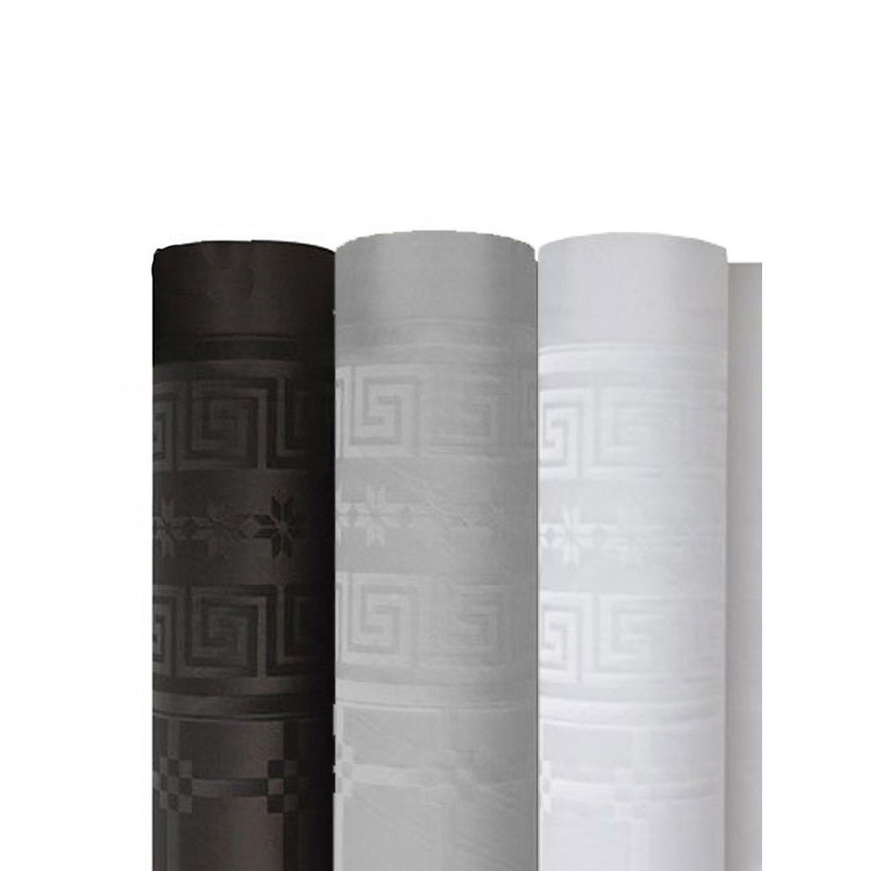 Nappe Papier Damassée couleur ivoire 6m x 1m20