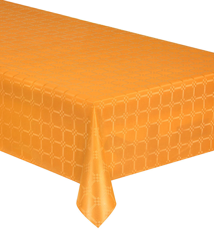 Nappe Papier Damassée couleur Orange 6m x 1m20