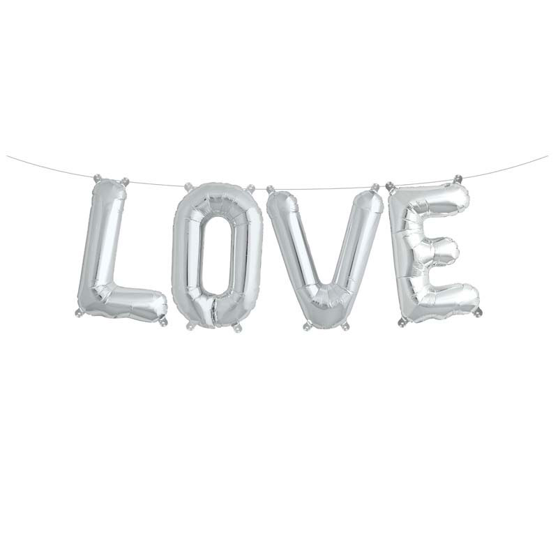 Ballons Kit Love Argent