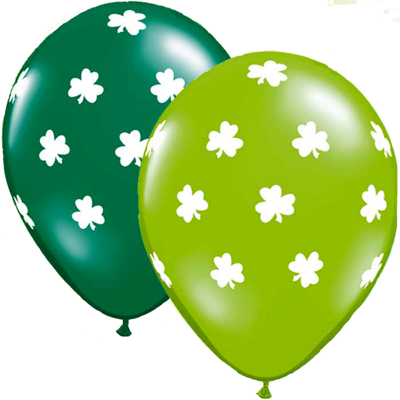 Ballon St Patrick gros trèfles