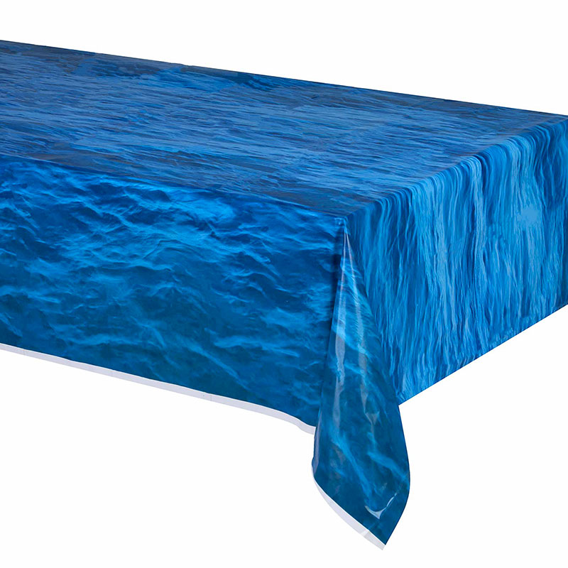 Nappe plastique Vagues Bleues