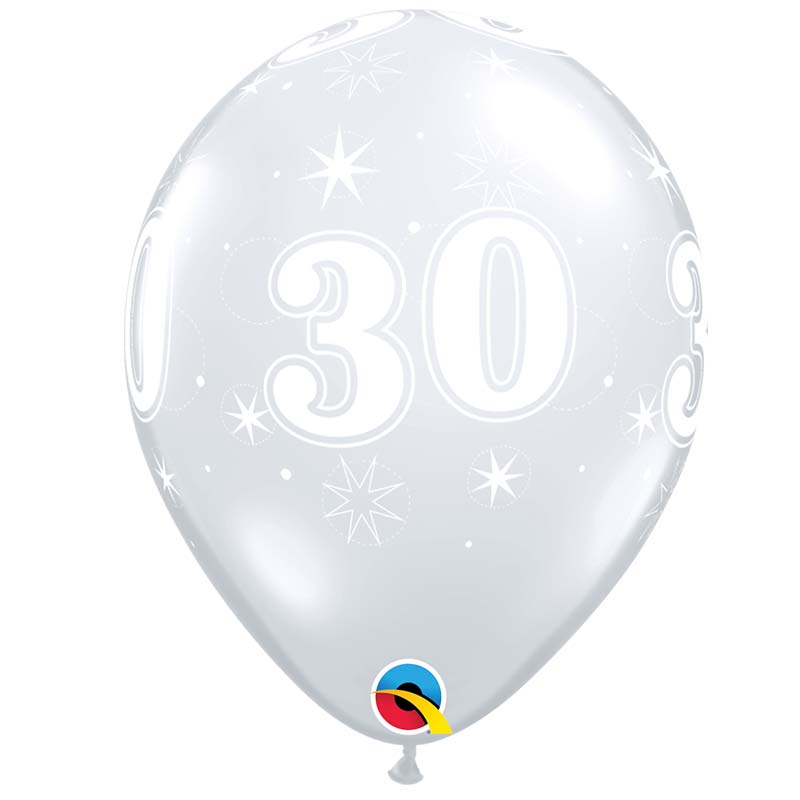 Ballon Qualatex 30 ans Eclats