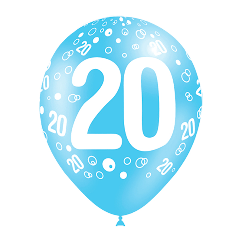 Ballon Nombre tout autour par 8 (18 à70)