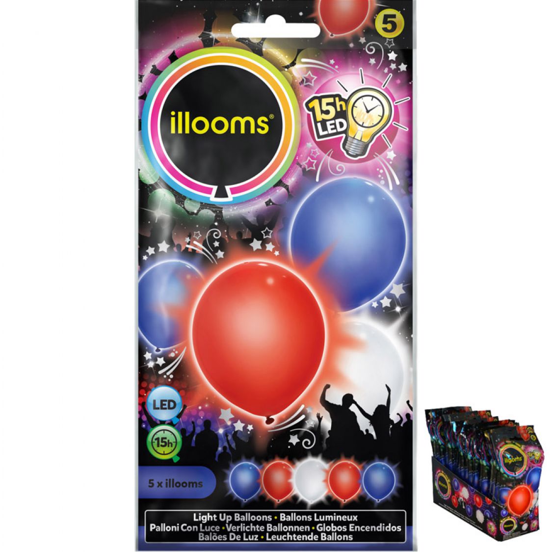 Ballon lumineux Assortiment Pastel