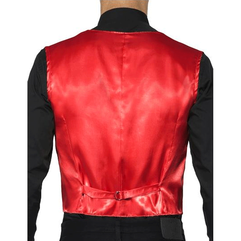 Gilet sans Manche en sequins rouge