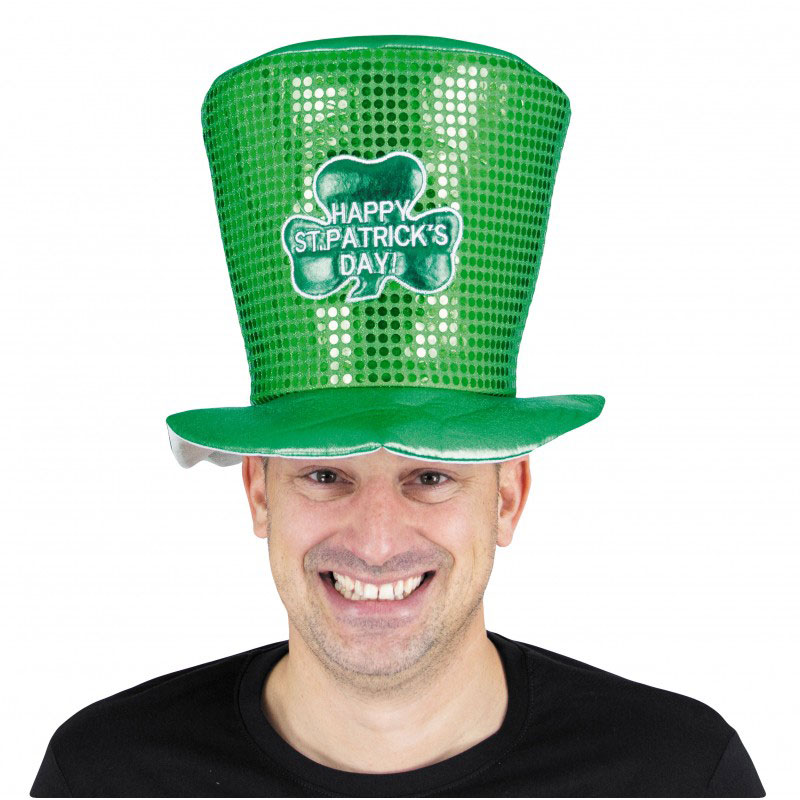 Chapeau Saint Patrick séquins