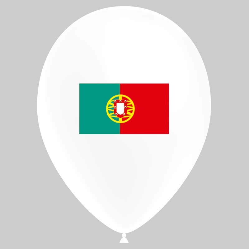 Ballon drapeau Portugal (latex)