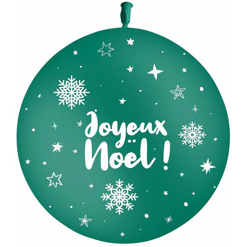 Ballon Géant Joyeux Noël Vert (Air)