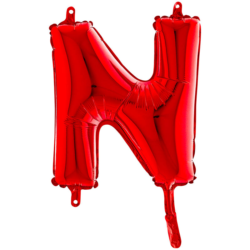 Ballon aluminium N Rouge