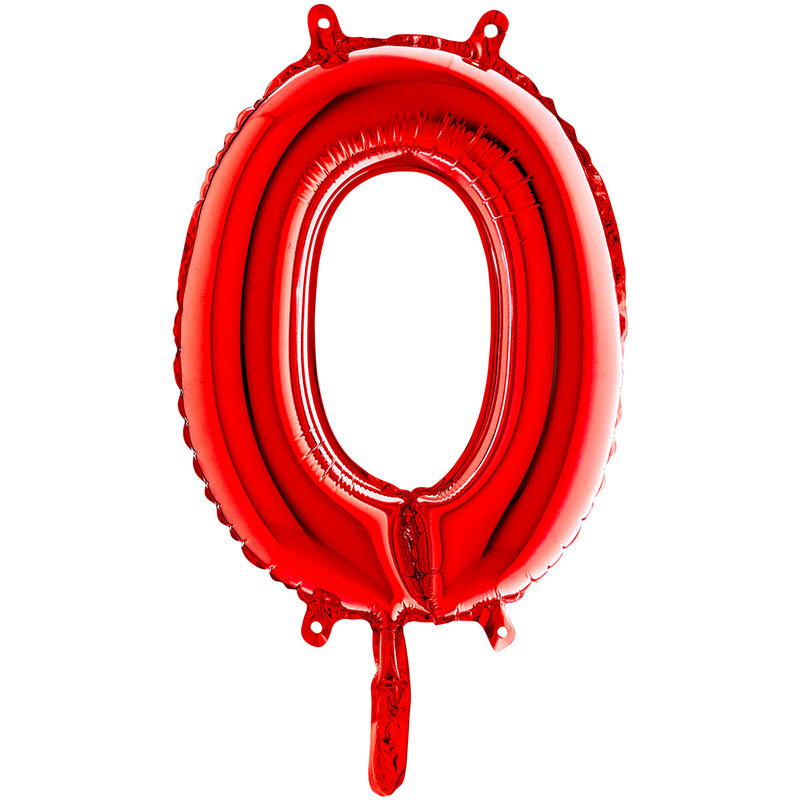 Ballon aluminium O Rouge