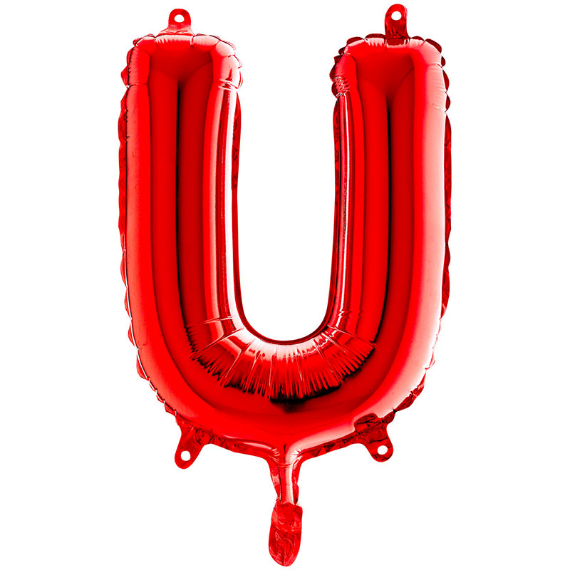 Ballon aluminium U Rouge